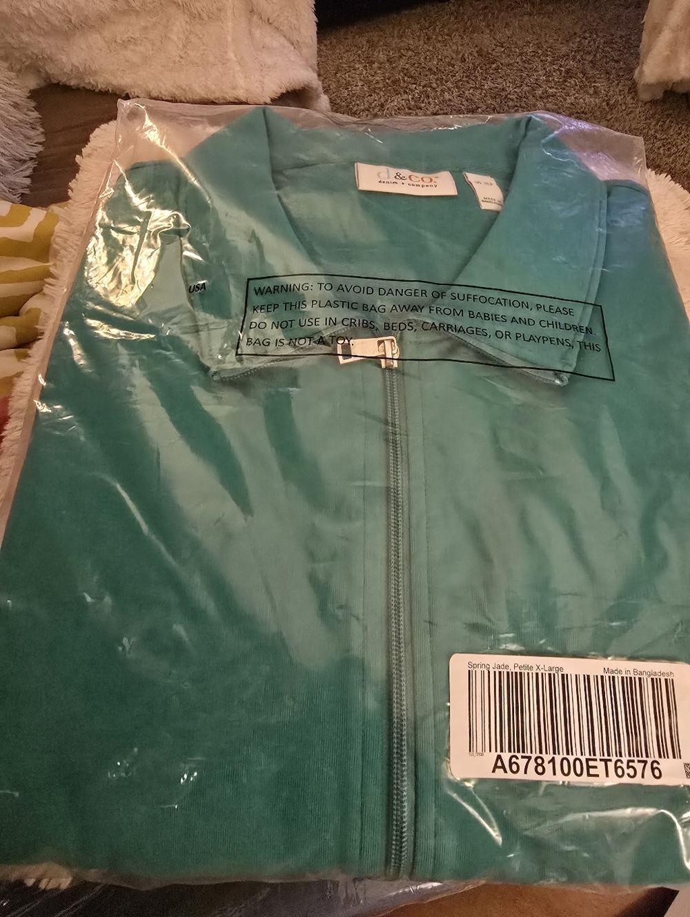 d&co. Spring Jade Zip-Up Jacket - Picture 6 of 7